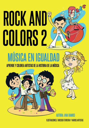 Libro: Rock And Colors 2: Música En Aprende Y Colorea Artist