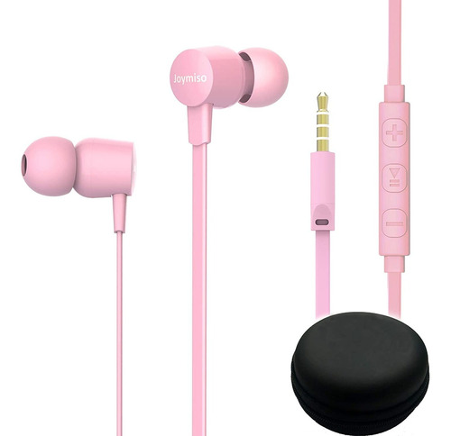 Auriculares Moxking, Con Cable/microfono/rosa