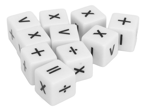 Juego De Dados Didácticos, 20 Unidades, Math Operation Dice