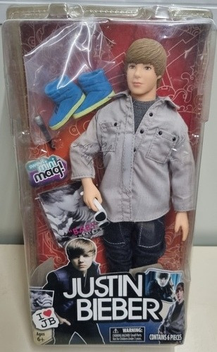 Boneco Justin Bieber Na Caixa Antigo Raro 2010 Rock In