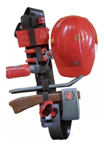 Set Casco Herramientas De Bombero Juego Para Niños