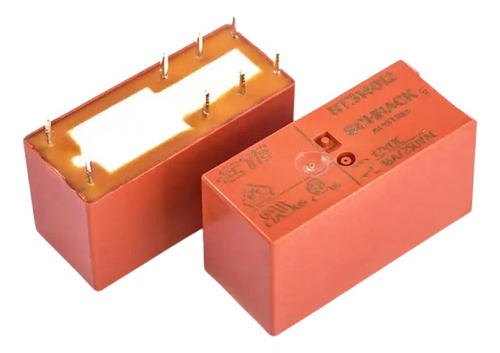 Relé 8 Pines Naranja Rt314012 Spdt 12v 16a