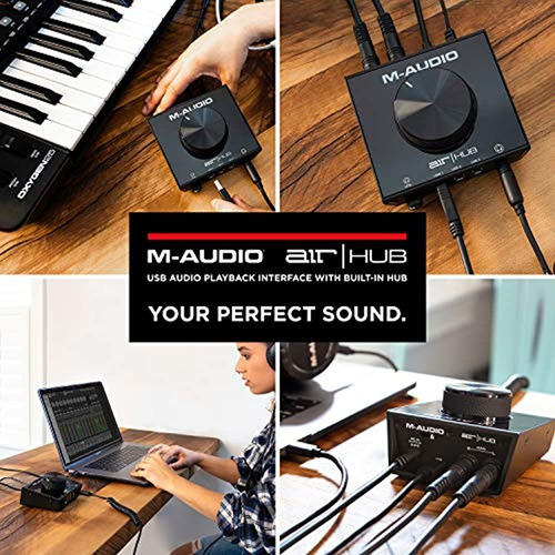 Imagen 5 de 5 de M-audio Air | Hub - Interfaz De Audio Usb Con Hub De 3 Puert