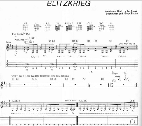 Metallica Kill Em All * Partituras Tablaturas Guitarra
