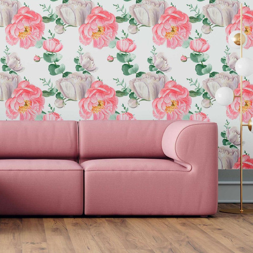Papel De Parede Adesivo Lisianthus N09046 Rolo 0,58x3m