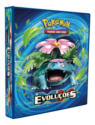 Álbum Fichário Pokémon Tcg Xy Evoluções - Porta Cartas 