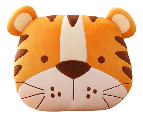 (d) Cojín De Peluche Con Forma De Tigre De Peluche Para Muñe