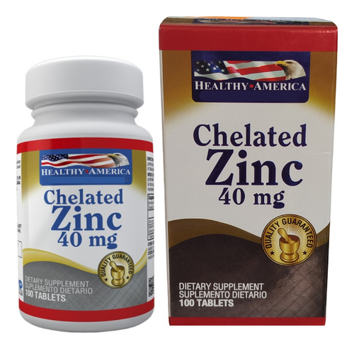 Chelated Zinc 40mg X100 Tabletas - Unidad a $69000