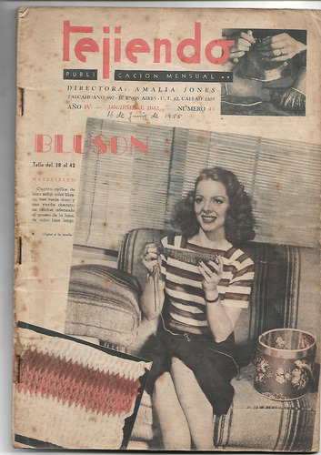 Revista Tejiendo Diciembre De 1942 - N°43