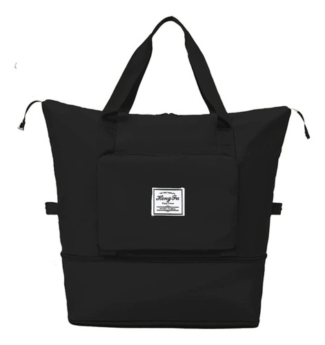 Mochila Bolso Impermeable Extensible 3 En 1 Para Viajes Negro