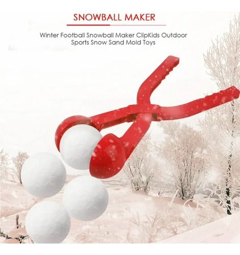 Pinzas Para Hacer Bolas De Nieve Pack 4 Unidades