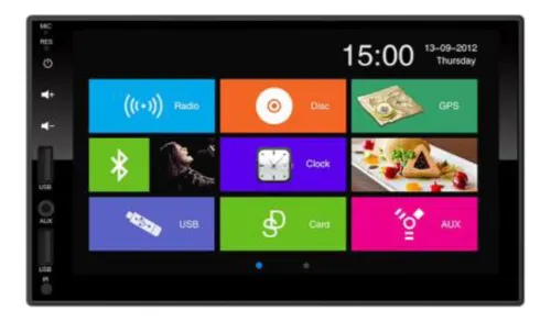 Radio Multimedia Quantum Qy-704mi Para Auto Negro