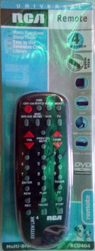 Control Remoto Universal. Tv. Dvd. Vcr.
