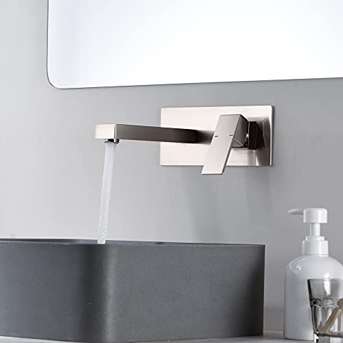 Grifo Para Lavabo De Baño Sumerain, Montaje En Pared, Base D
