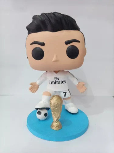Funko Cristiano Ronaldo Balon 2 Copas Y Caja Impreso En 3d