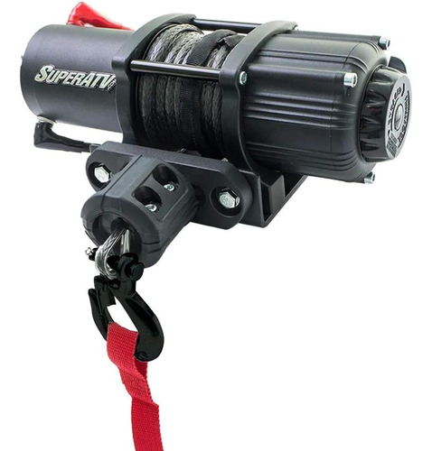 3500 Lb Black Ops Atv/utv Winch With 50 Ft. Cuerda Sintética