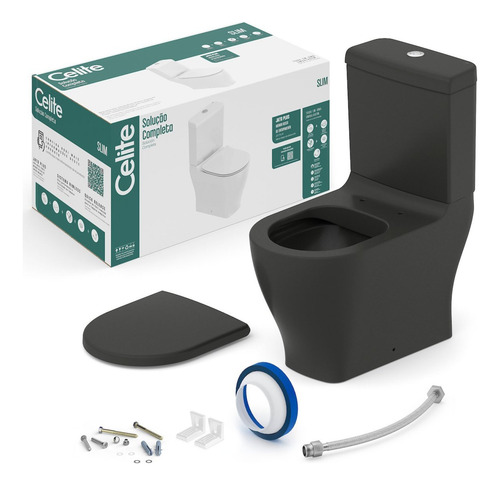 Conjunto Bacia Com Caixa Acoplada Slim Celite Wt