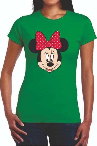 Camisetas Minnie Mouse De Mickey Disney Adult Y  Niños Mod2