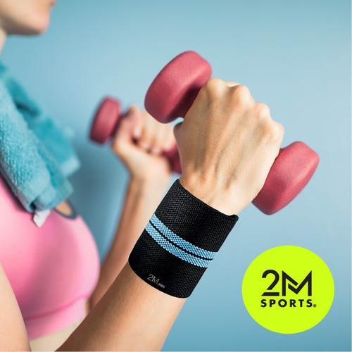 Imagen 8 de 10 de Muñequeras Elásticas Gym Fitness Entrenamiento Original Par