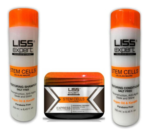 Promo Liss Expert Alisado 250ml + Shampoo Y Acondicionador