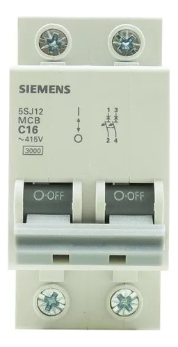 Disjuntor Siemens Bipolar Curva C 32a 5sj1