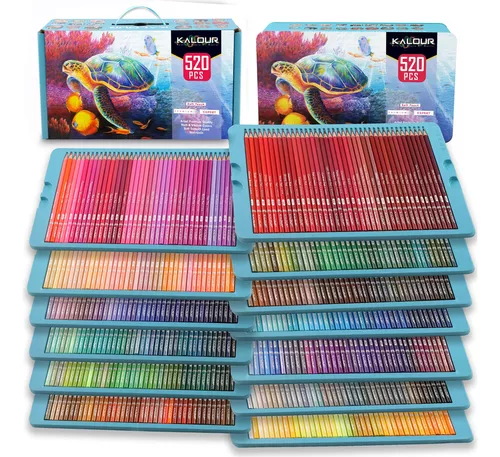 Lápices Colores Profesionales Kalour Juego 300 Colores - Temu