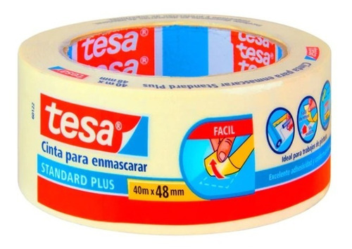 Cinta De Enmascarar Masking Tape Tesa 40 Mts X 48 Mm Gruesa