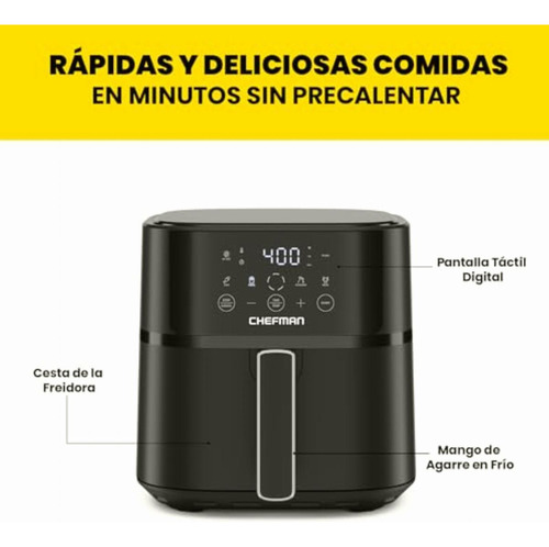 Chefman | Freidora De Aire Digital De 5.7 Litros De