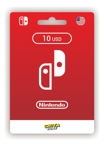 Tarjeta Nintendo Gift Card 10 Usd Región Usa