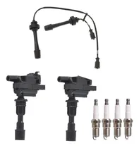 Comprar Juego De 2 Bobinas De Encendido, 4 Bujías Platino Y 2 Cables