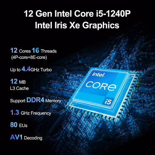 (asus Nuc) Intel Nuc 12 Pro Mini Desktop Computer, Intel Cor