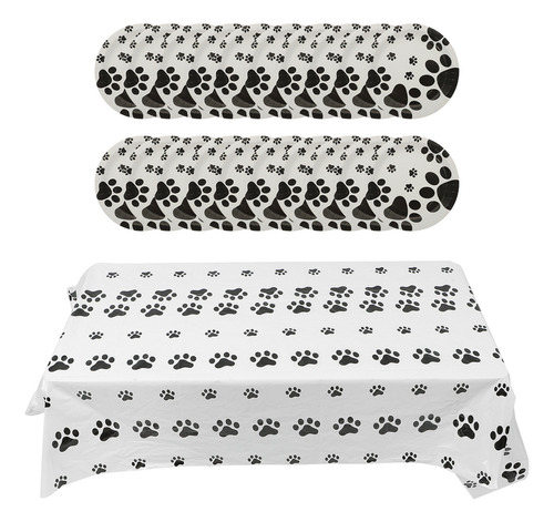 Plato Decorativo Para Fiestas De Perros Con Forma De Pata De