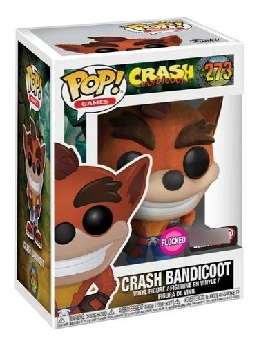 Funko Pop Crash Bandicoot Flocked Only Gamestop #273