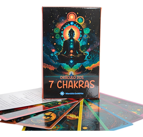 Oráculo Dos 7 Chakras Mandala Esotérica Cartas Plastificadas
