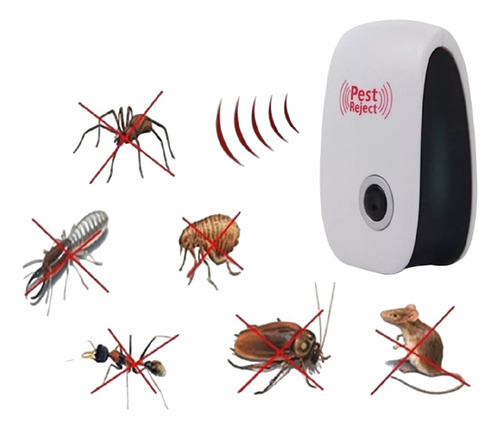 Repelente Ultrasónico Para Mosquitos Insectos - Blanco