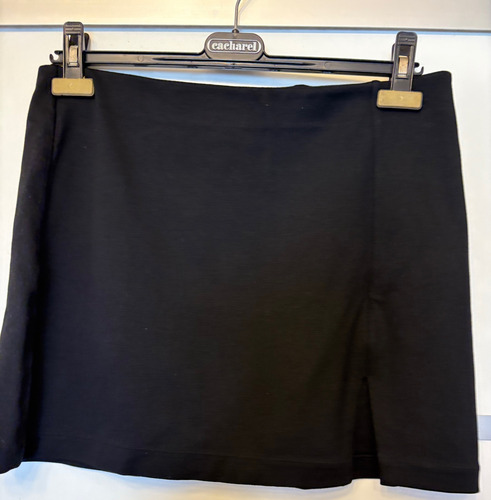 Pollera H&m Negra Mini Tiro Bajo Tm