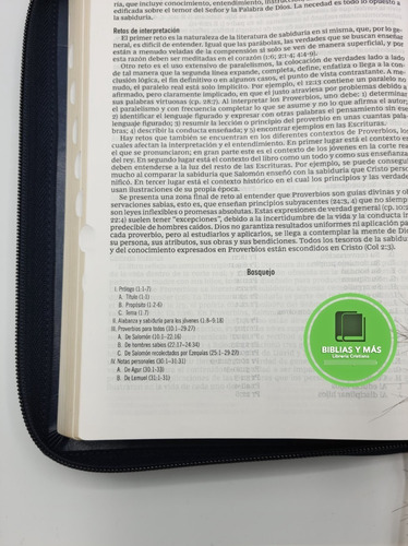 Imagen 7 de 10 de Biblia Estudio Macarthur Letra Grande Piel Cierre E Indices