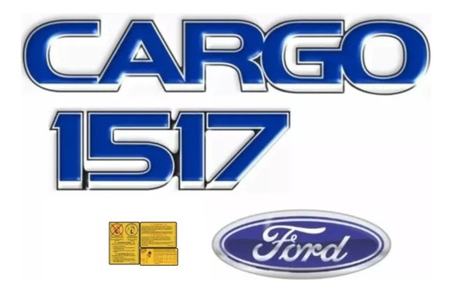 Kit Adesivos Compatível Ford Cargo 1517 Caminhão 3d Kit31