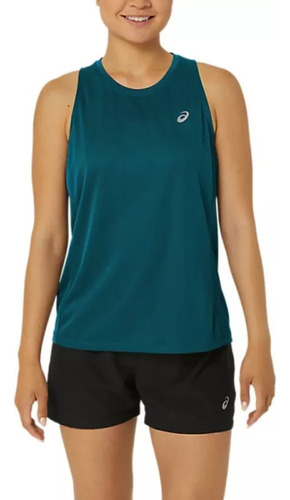 Tank Top Running Asics Silver Azul Mujer 2012c264.303