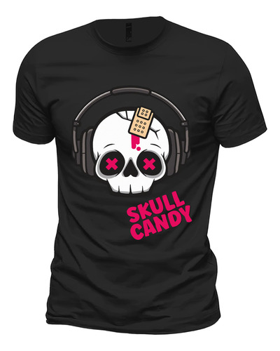 Playera Skull Candy Cuello Redondo