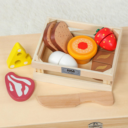 Juego De Cocina Para Niños, Juego De Corte De Comida Falsa,