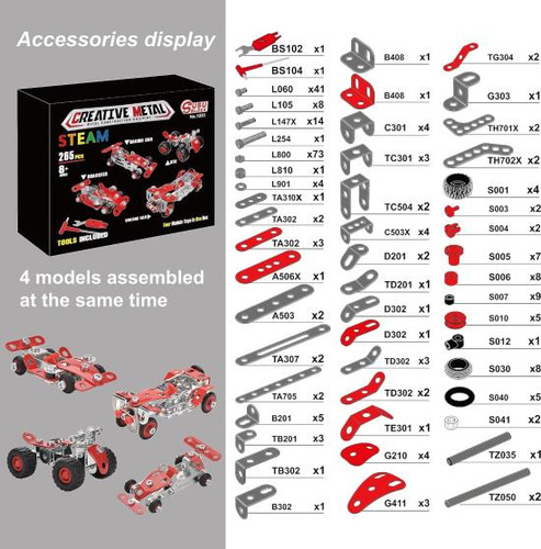 Ferthor Fun Racing Car Erector Sets Para Niños De 8 A 12 Año