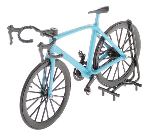 1:14 Escala Diecast Bicicleta Modelo Brinquedos Corrida Azul