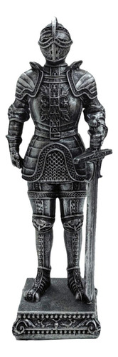 Escultura De Estatua De Caballero Medieval, Escultura Argén