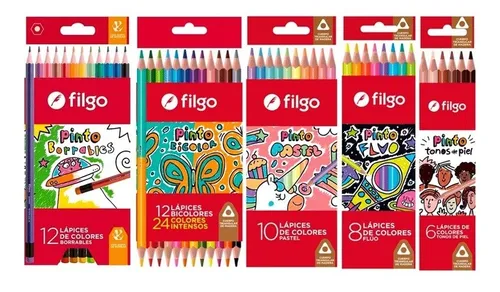 comprar Lapiz Lapices Filgo Pinto + Premier Pack X 48 Colores Largos