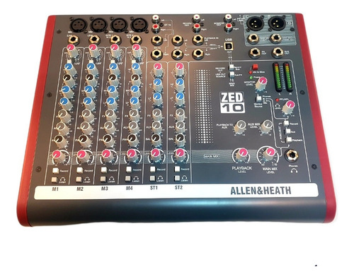 Consola Allen & Heath Zed 10 Phantom Power Mixer Outlet