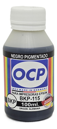 Tinta Alemana Ocp Para Epson L4260 L6270 L14150 X100ml. Negro Pigmentado