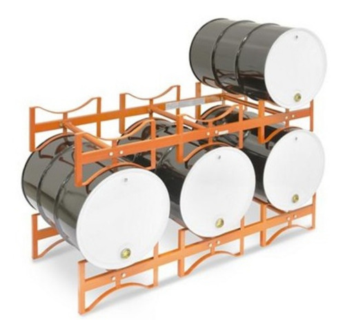 Rack O Soporte Para Estibar 3 Tambos De 208 Lt