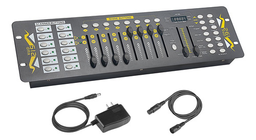 Controlador Dmx De 192 Canales Para Luces Dj Con Cables Xlr 192 Canales