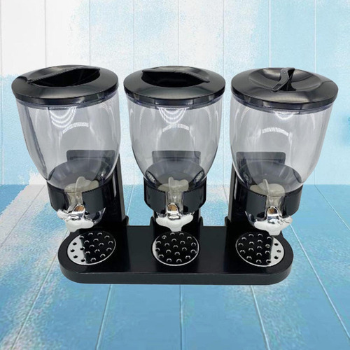 T Dispensador De Alimentos De Cereales De Plástico Triple